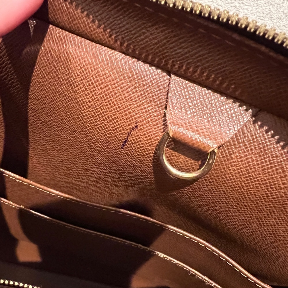 LOUIS VUITTON Porte Documents Voyage Briefcase Handbag Monogram Canvas Leather - Picture 8 of 16